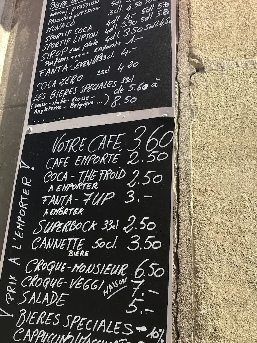 Menu Les Falaises Cafe-Restaurant Fribourg-2